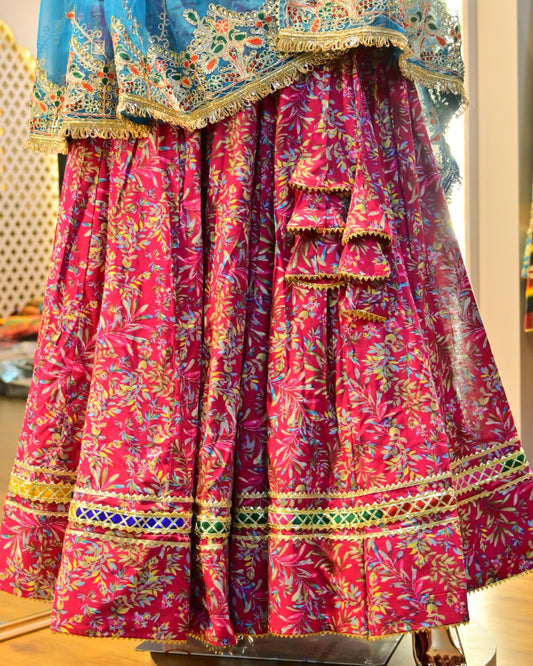 Heavy odhani lehenga set Rajasthan