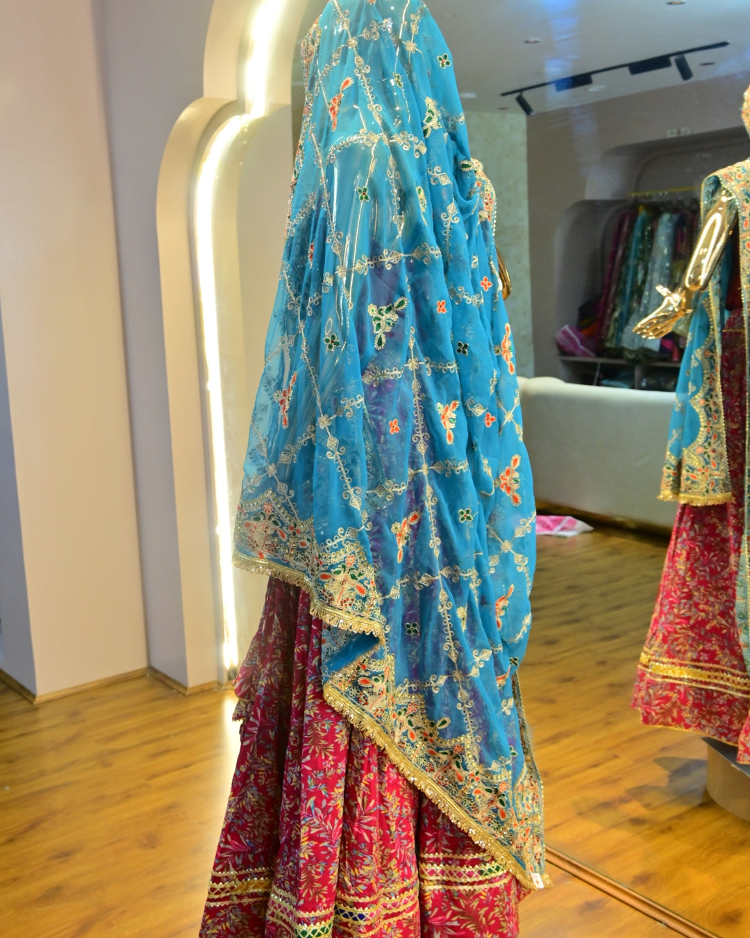 Wedding lehenga choli with dupatta