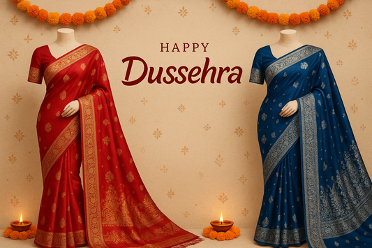 Celebrate Dussehra with Traditional Rajasthani Sarees & Lehengas – Shop Online Jaipur