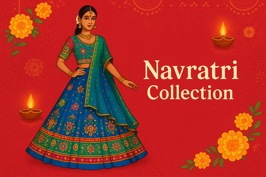 Navratri 2025: Shop Traditional Rajasthani Lehengas, Sarees & Designer Suits Online