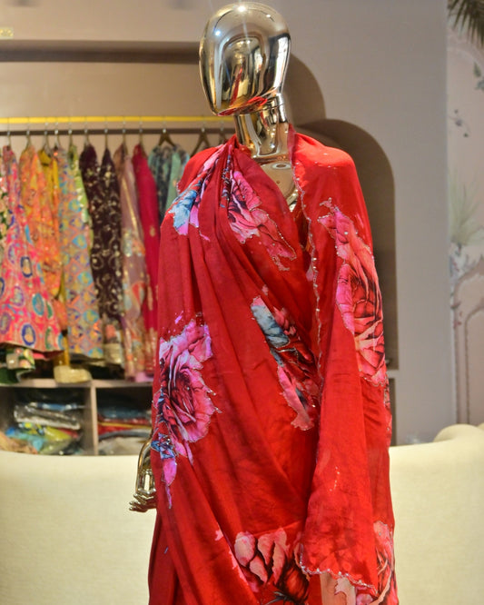 Red saree online Jaipur
