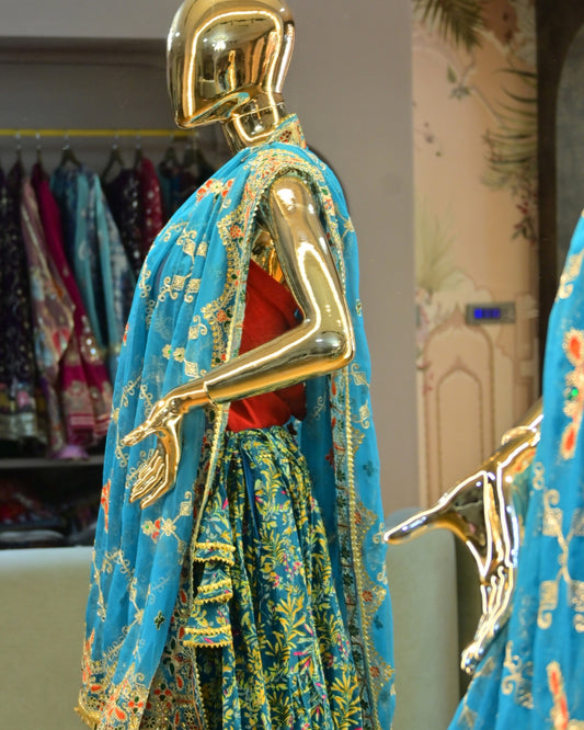 Blue lehenga choli Jaipur