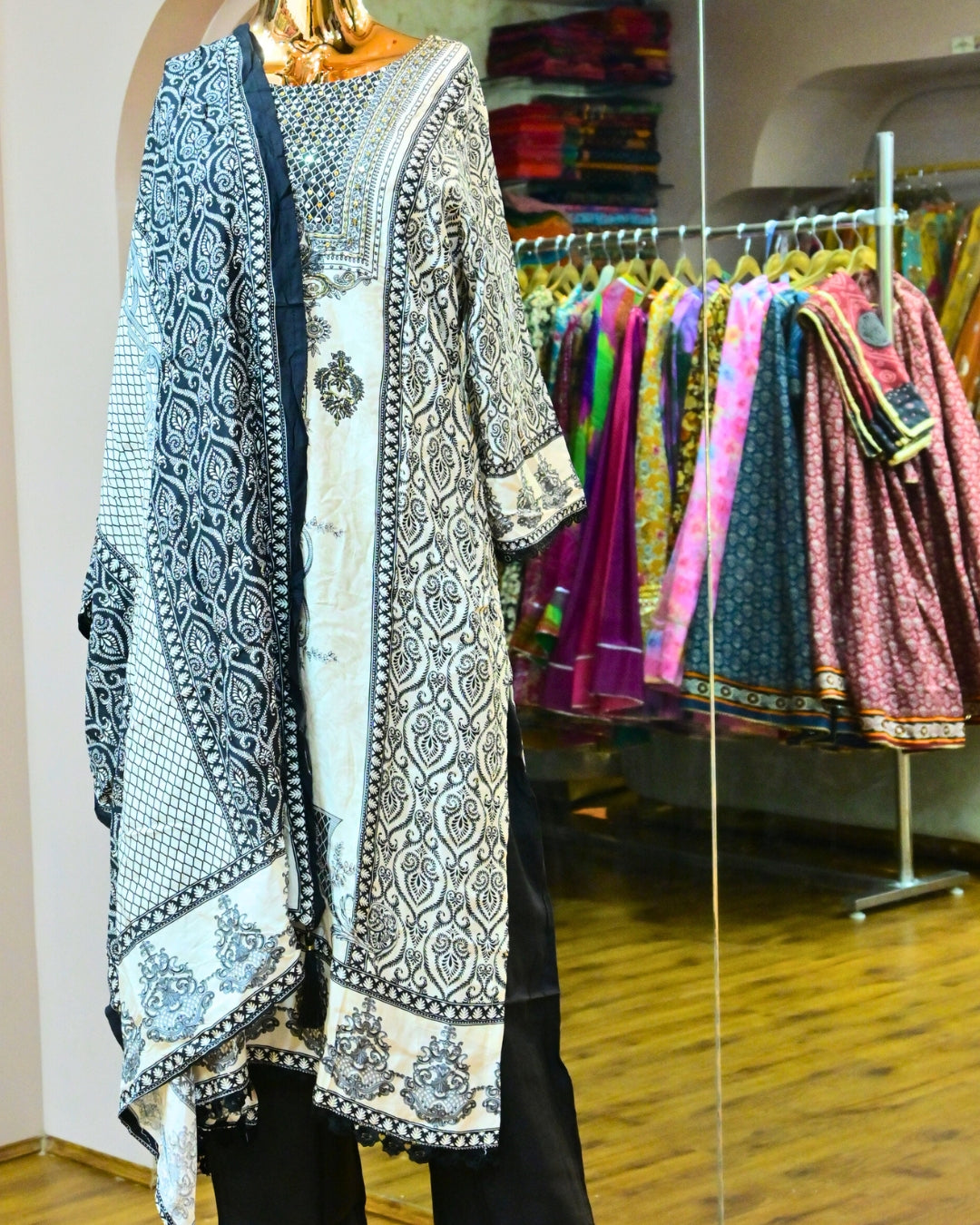 Cotton kurti set festive wear